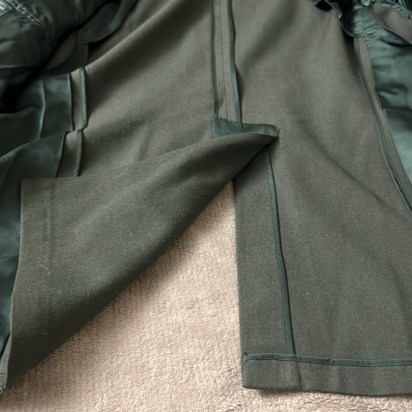 70s Vietnam War Mens Wool  Class 3 AG-344 Officer Coat Jacket Green USA Size 46S - Picture 13 of 16